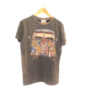 T-shirt "No Time" taille M Stonewashed