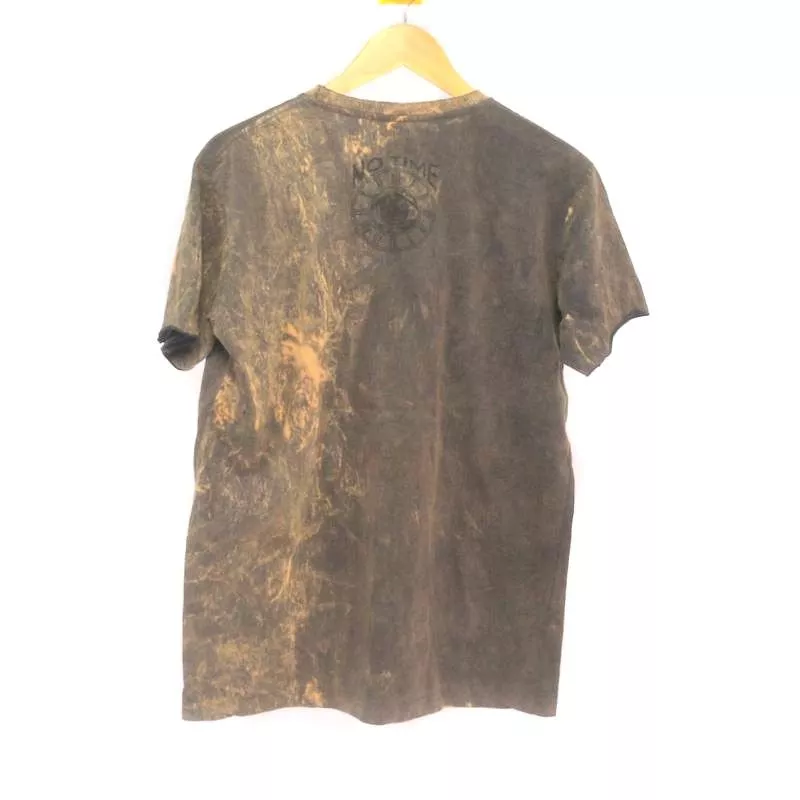 "No Time" Mushroom T-Shirt Size M Stonewashed