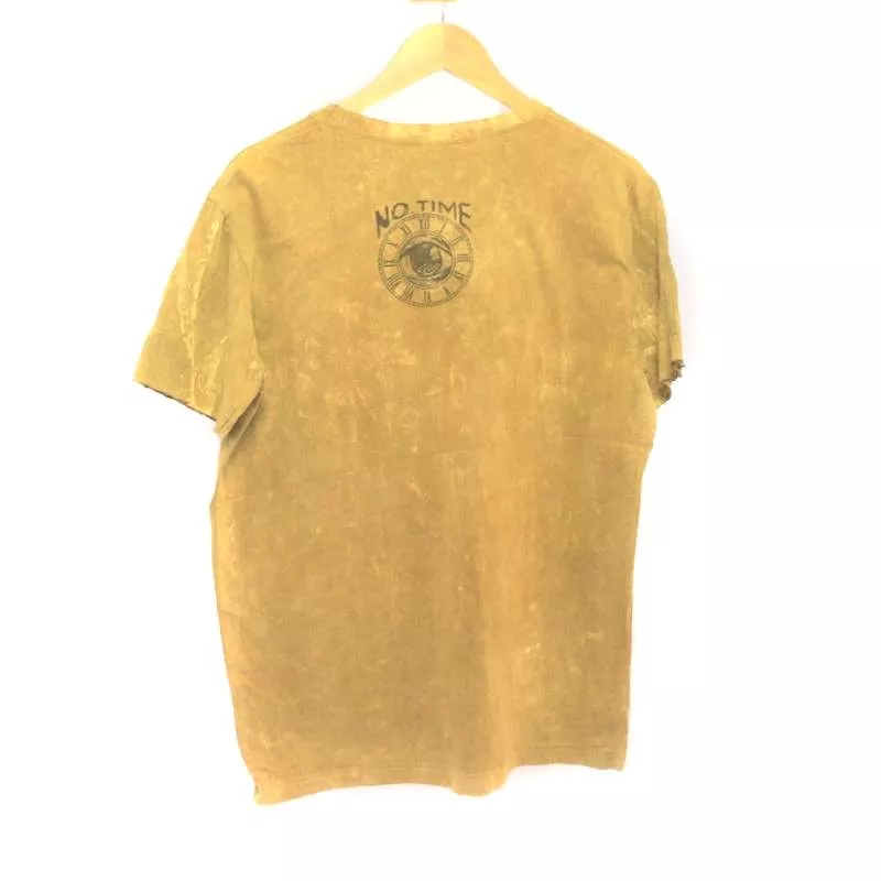 "No Time" Pilze T-Shirt Größe M Stonewashed