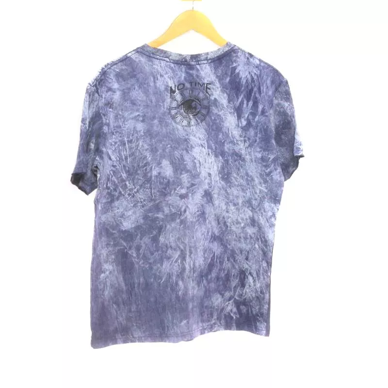 "No Time" Pilze T-Shirt Größe M Stonewashed
