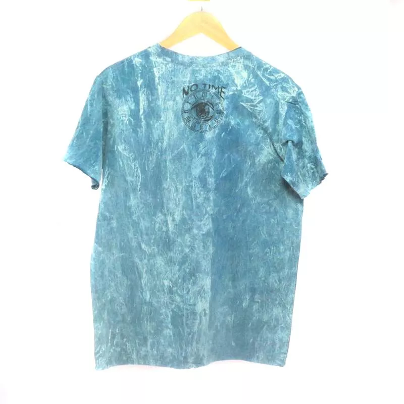 "No Time" Pilze T-Shirt Größe M Stonewashed