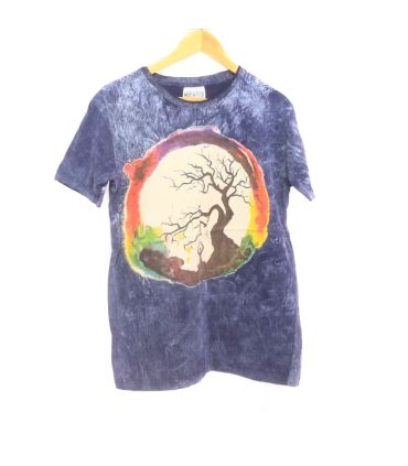"No Time" T-Shirt Tree Size M Stonewashed