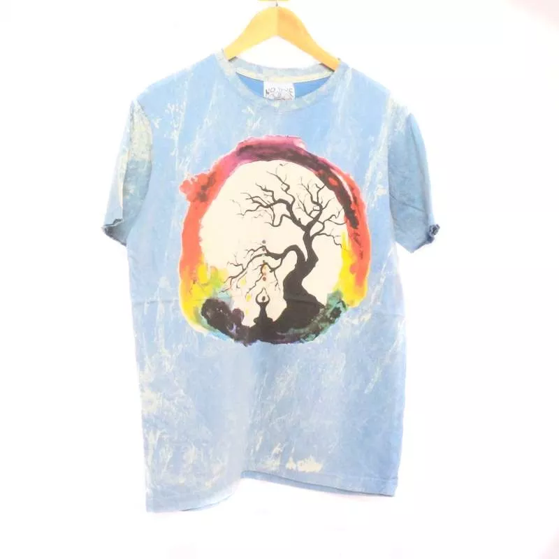 "No Time" T-Shirt Baum Größe M Stonewashed