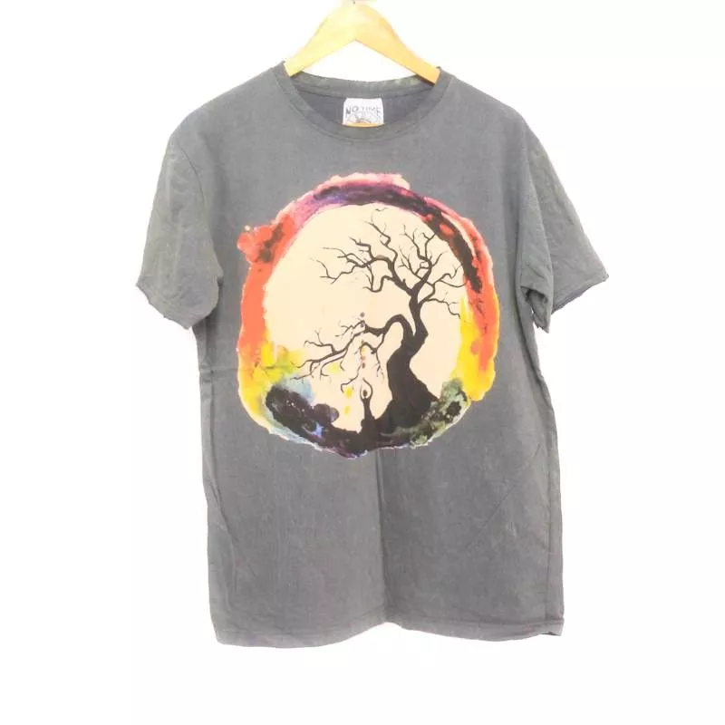 "No Time" T-Shirt Baum Größe M Stonewashed