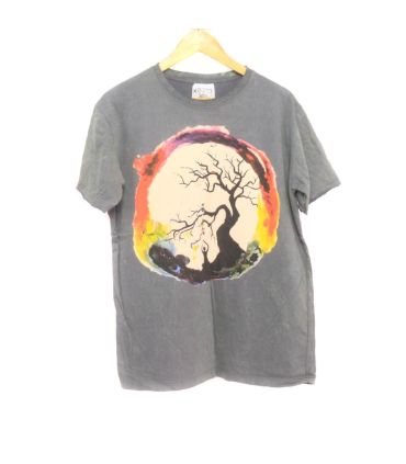"No Time" T-Shirt Baum Größe M Stonewashed