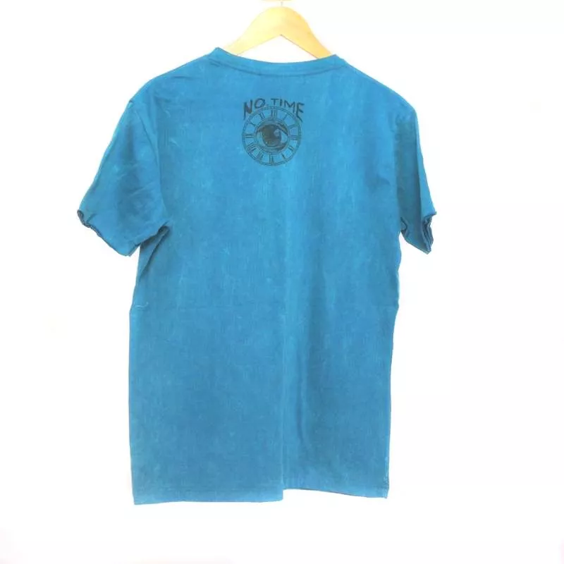 "No Time" T-Shirt Baum Größe M Stonewashed