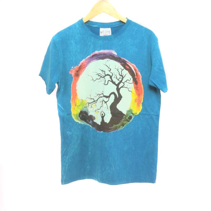 T-shirt "No Time" Tree Taille M Stonewashed