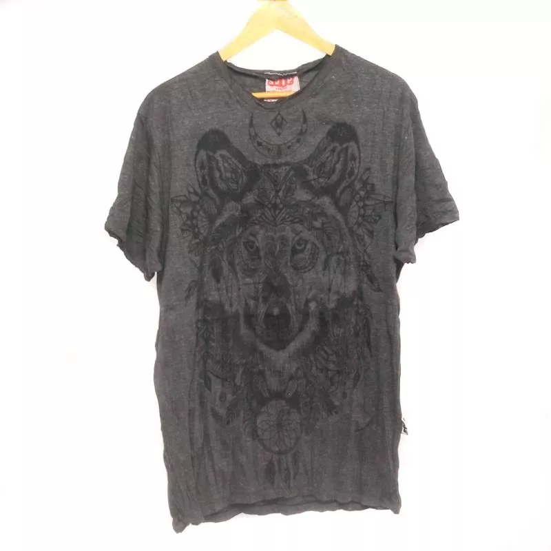 "Sure" Wolf Traumfänger T-Shirt Größe L