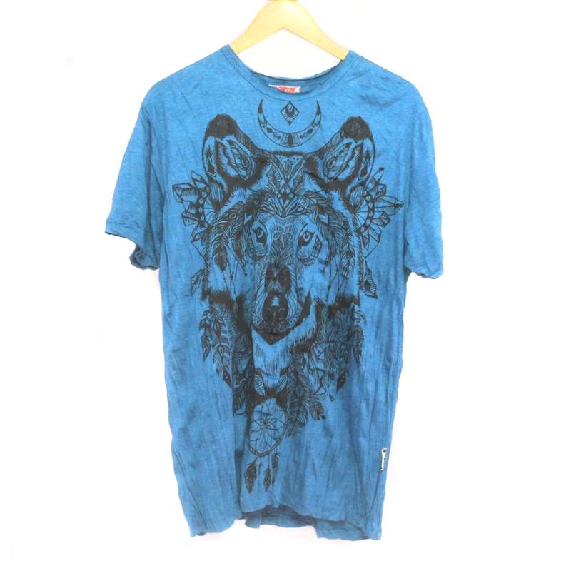 Camiseta de Wolf Dreamcatcher "Seguro", talla L.