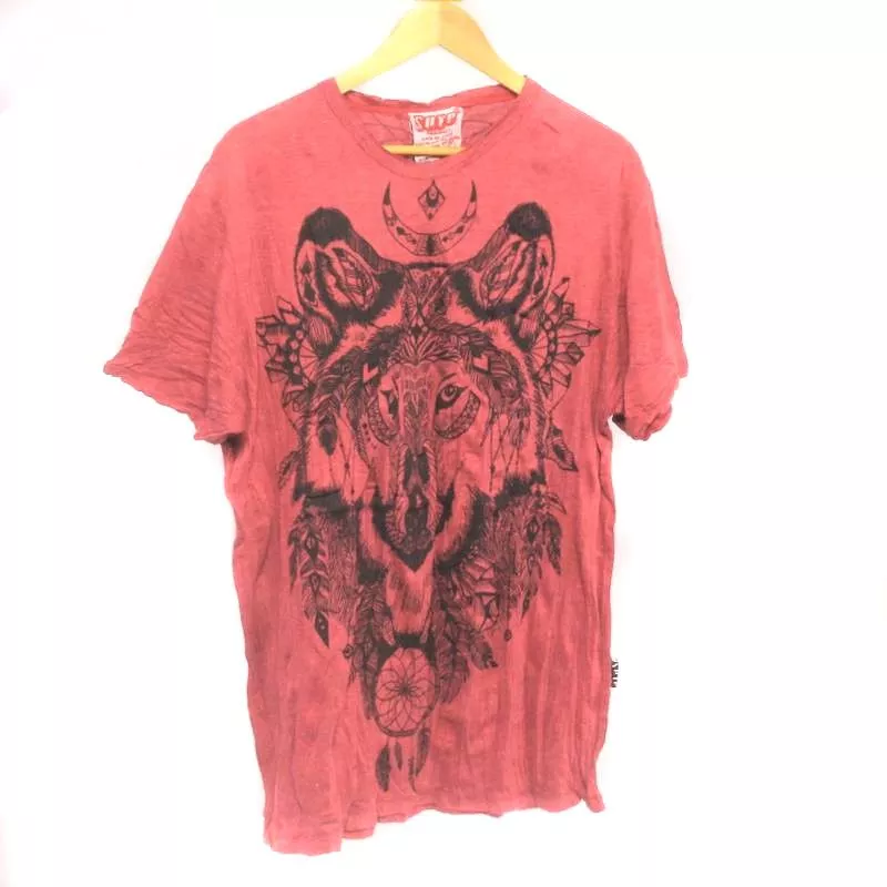 "Sure" Wolf dreamcatcher T-shirt size L