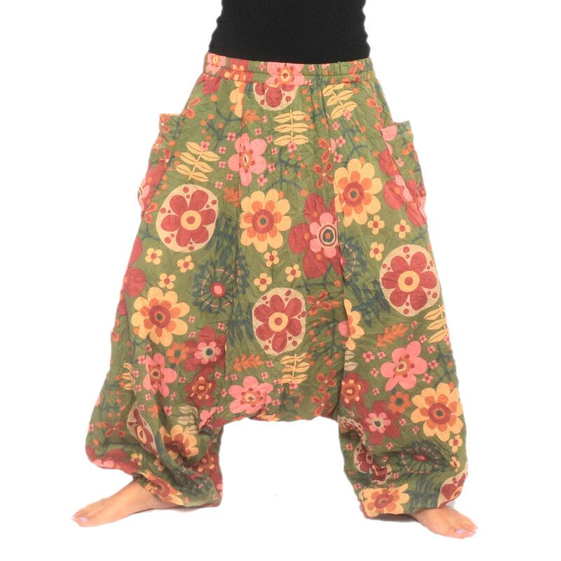 Pantalones de harén - diseño de flores