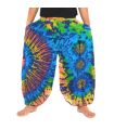 Weite Ballonhose, Pumphose, Batikhose Rayon