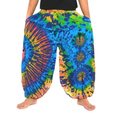 Weite Ballonhose, Pumphose, Batikhose Rayon