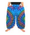 Weite Ballonhose, Pumphose, Batikhose Rayon