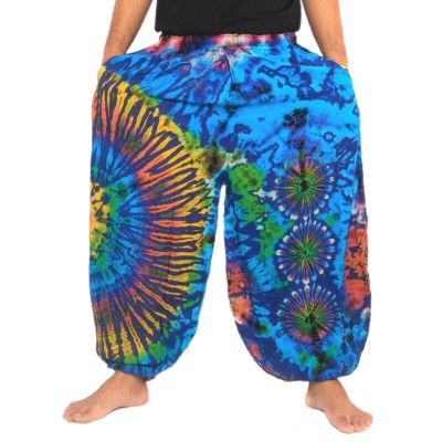 Weite Ballonhose, Pumphose, Batikhose Rayon