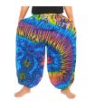 Weite Ballonhose, Pumphose, Batikhose Rayon