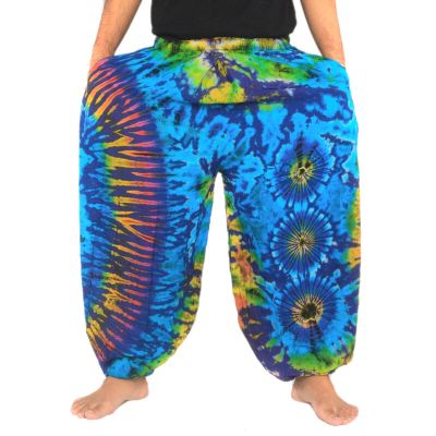 Weite Ballonhose, Pumphose, Batikhose Rayon