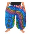Weite Ballonhose, Pumphose, Batikhose Rayon