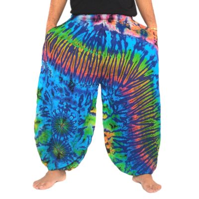 Weite Ballonhose, Pumphose, Batikhose Rayon