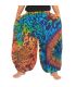 Wide balloon pants, bloomers, batik pants rayon