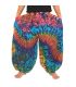 Wide balloon pants, bloomers, batik pants rayon