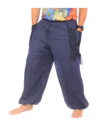Thai hippie pants for tying Ethno application of heavy cotton