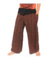 Pantalon de pêcheur thaïlandais de Chiang Mai, en coton lourd