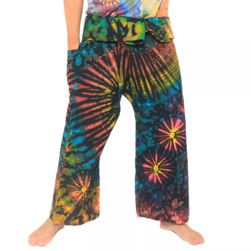Pantalon de pêcheur thaïlandais "Mudmee" Batik