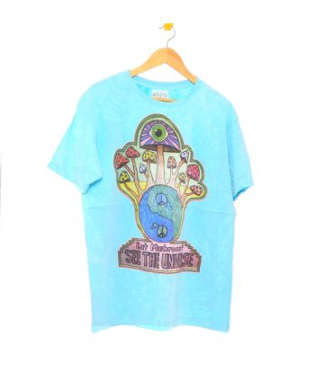 "No Time" T-shirt Size L Stonewashed