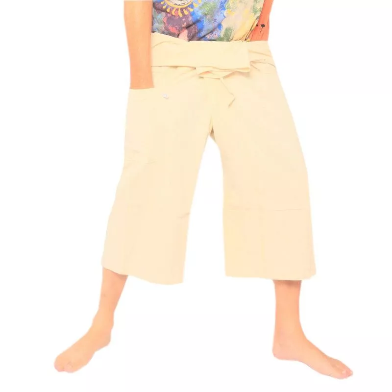 Kurze Thai Fischerhose  schwere Baumwolle