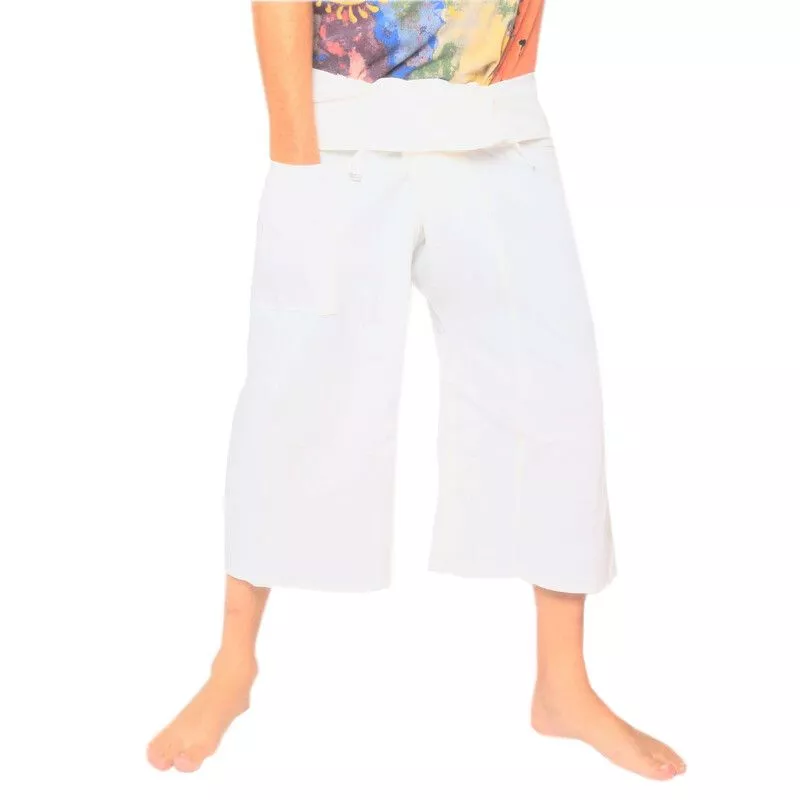 Court pantalon de pêcheur thaïlandais en coton lourd