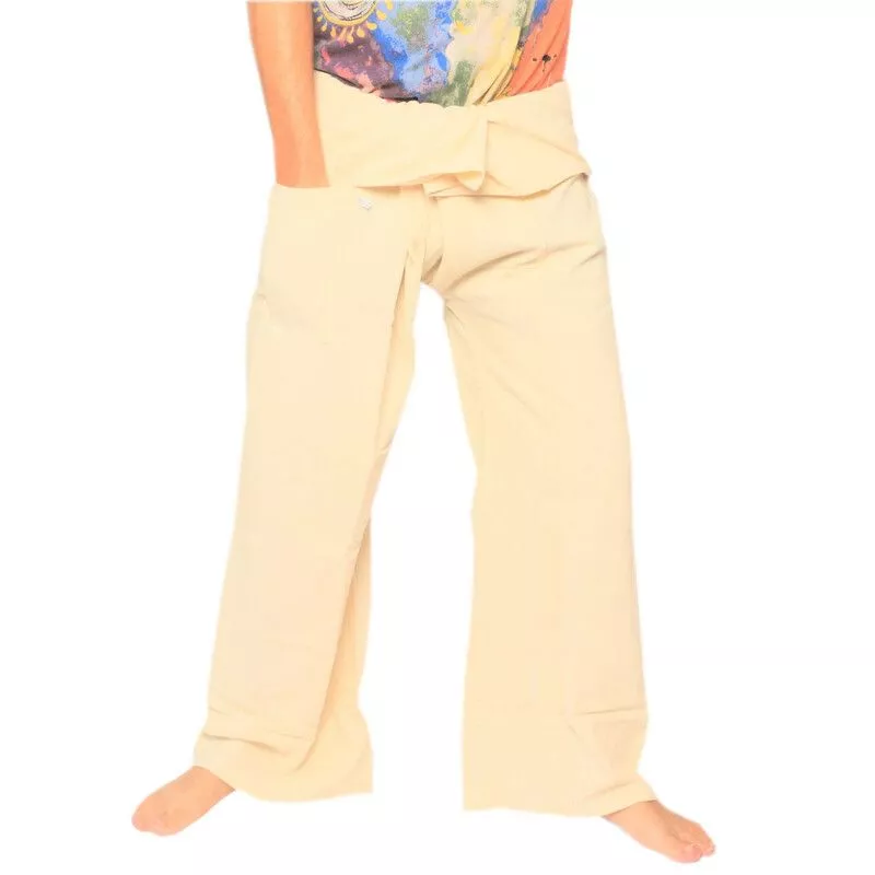 Pantalon de pêcheur thaïlandais - non teint - extra long