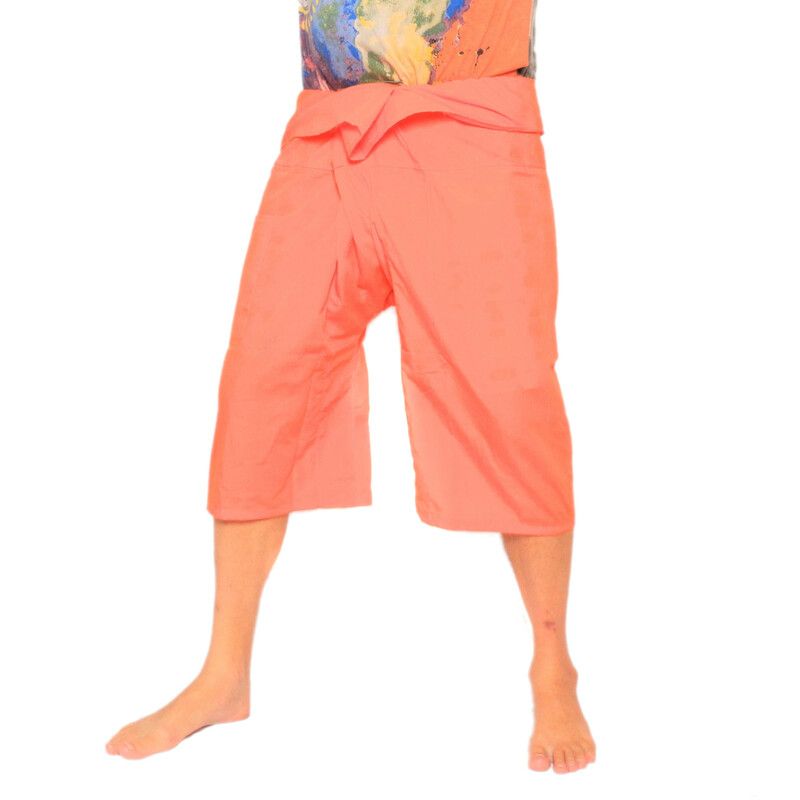Thai Fischerhose Shorts aus Viskose in vielen Farben