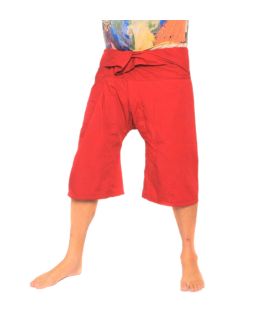 Thai Fischerhose Shorts aus Viskose in vielen Farben