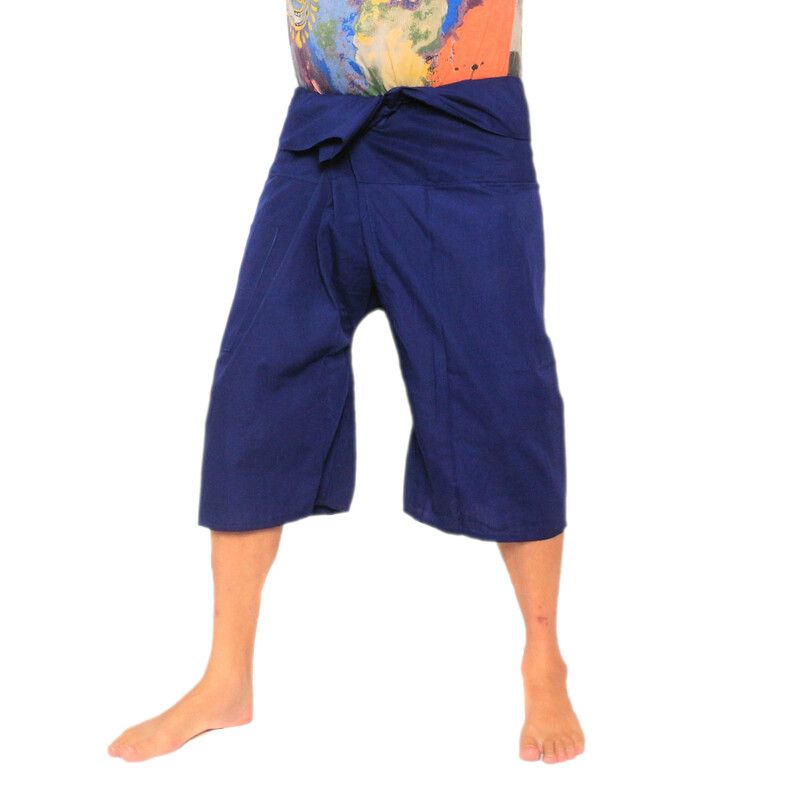 Thai Fischerhose Shorts aus Viskose in vielen Farben