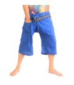 3/4 Thai fisherman pants - blue