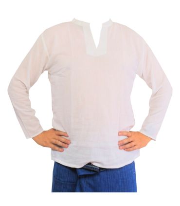 Thai cotton shirt white size XL