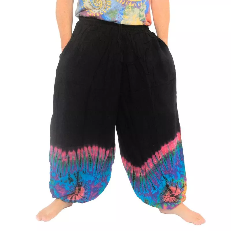 Ballonhose aus Rayon - batik