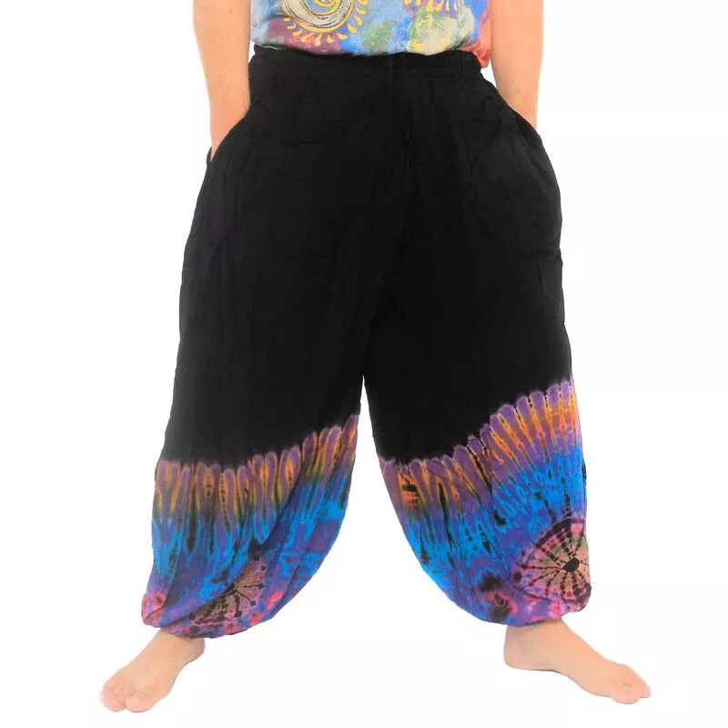 Ballonhose aus Rayon - batik