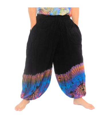 Rayon balloon trousers - batik