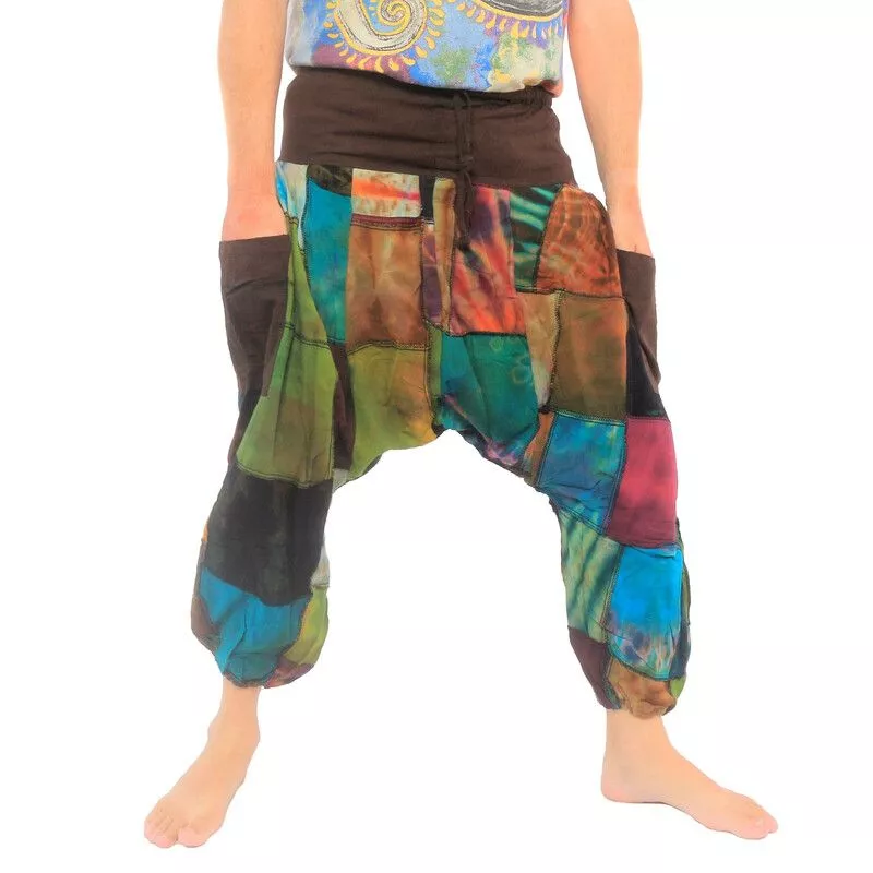Pantalon patchwork Aladin en coton