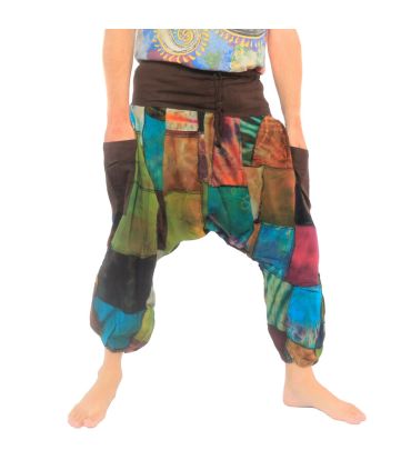 Pantalon patchwork Aladin en coton