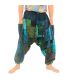 Pantalon Aladdin en 100% coton - design patchwork Om stonewash