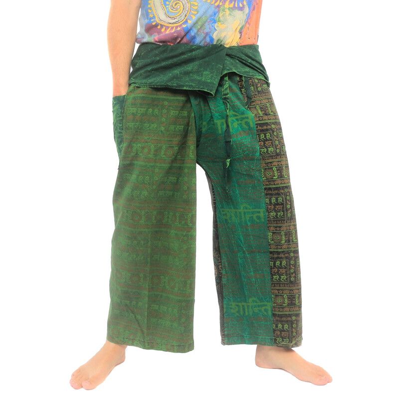 Pantalon de pêcheur thaïlandais de style indien et tibétain