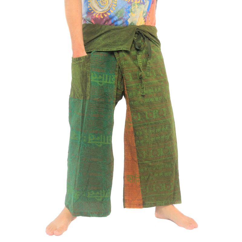 Pantalon de pêcheur thaïlandais de style indien et tibétain