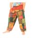 Pantalon en patchwork délavé