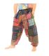 Pantalones de patchwork lavados a la piedra