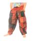 Pantalones de patchwork lavados a la piedra