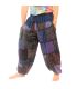 Pantalones de patchwork lavados a la piedra