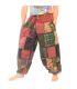 Pantalones de patchwork lavados a la piedra